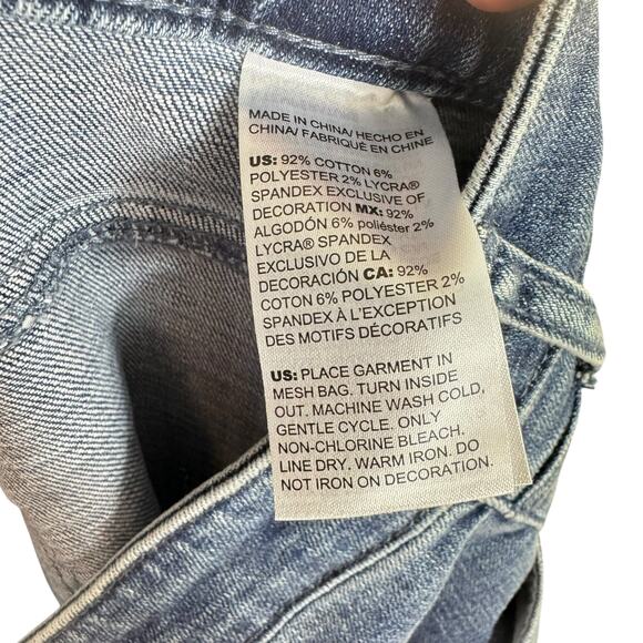 Chico's So Slimming Slim Leg Crop Embroidered Detail High Rise Jeans Size 16 - Picture 7 of 7